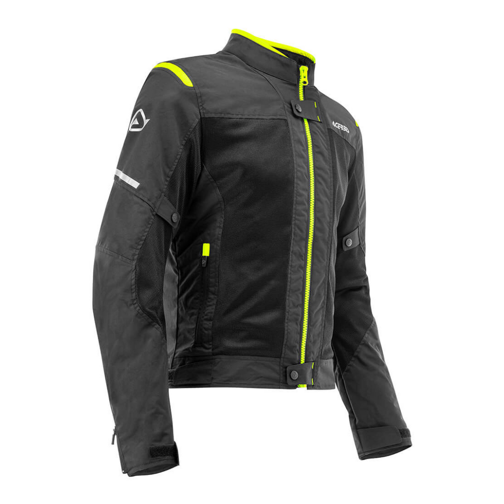 Chamarra Caballero Acerbis Negro/Amarillo