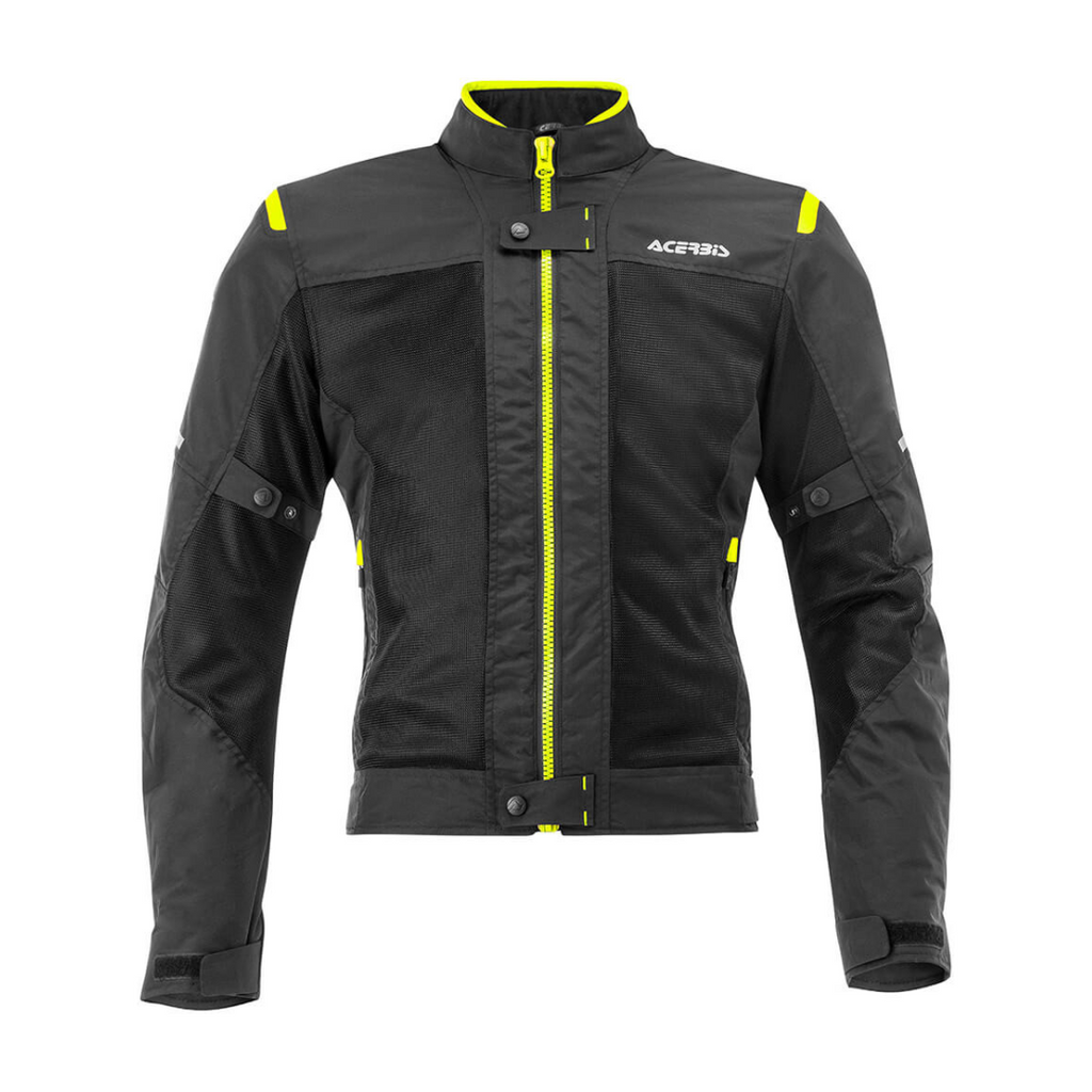 Chamarra Caballero Acerbis Negro/Amarillo