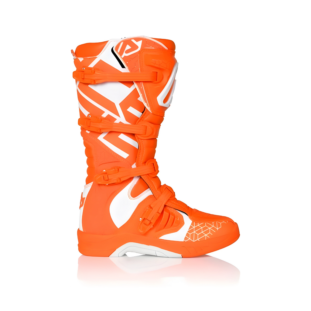 Bota Caballero Acerbis Naranja/Blanco