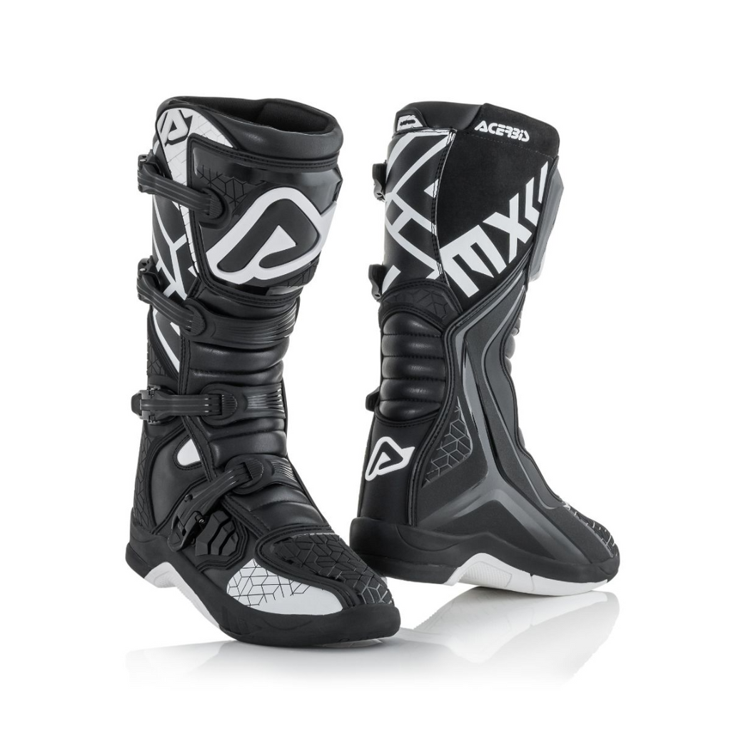 Bota Caballero Acerbis Negro/Blanco