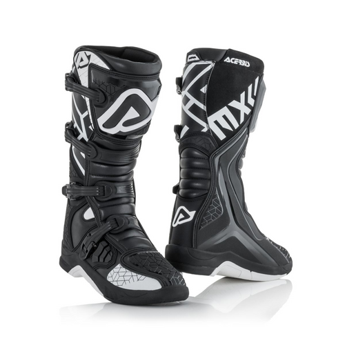 Bota Caballero Acerbis Negro/Blanco