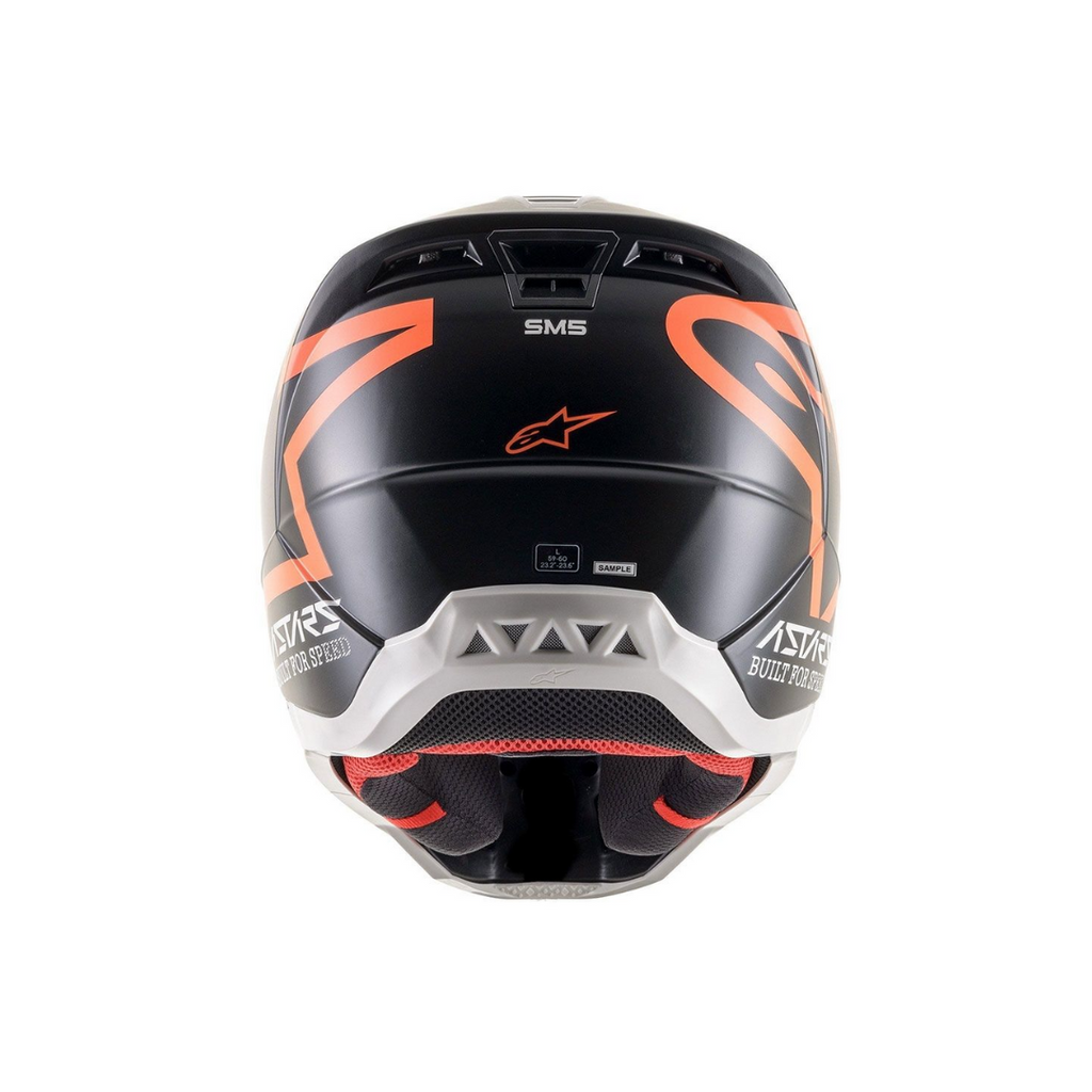 Casco Motocross Caballero Alpinestar Black-Orange